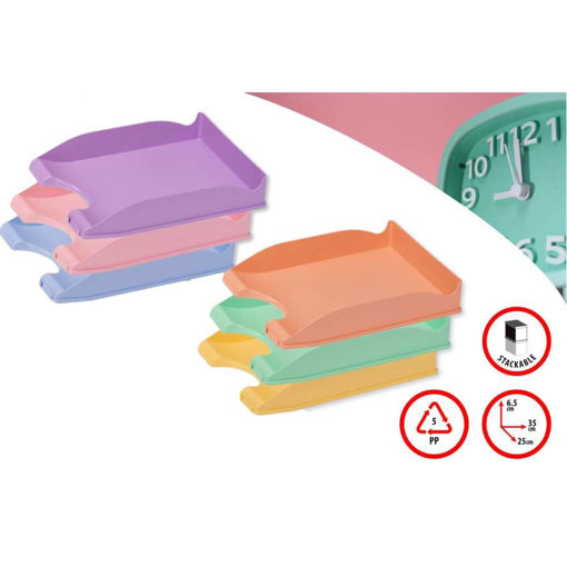 Picture of FAIBO DESK TRAYS STACKABLE PASTEL